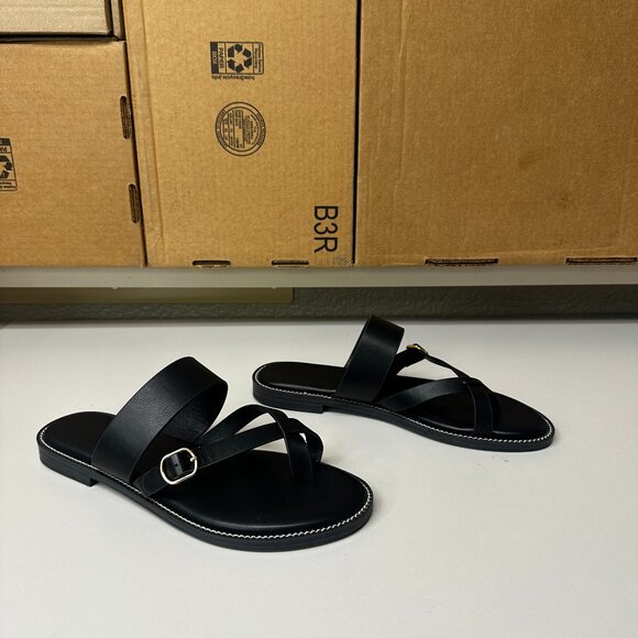 Cusionaire Sandals - black - size 8 - Picture 1 of 7